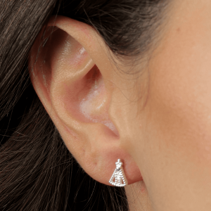 Brinco Religioso Nossa Senhora em Prata 925