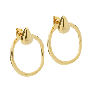 Brinco Dourado de Gota com Argola