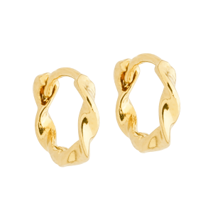 Brinco Dourado de Argolinha Torcida